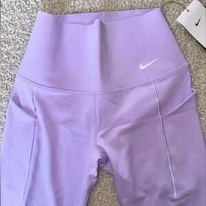 Nike Universa High-Waisted Full-Length Leggings with No Front Seam - lilac bloom